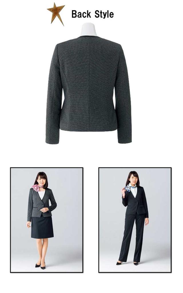事務服 制服 BON ボンマックス ジャケット AJ0255 大きいサイズ17号・19号_2