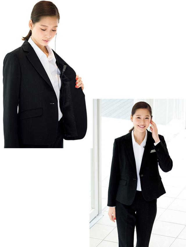 事務服 制服 フォーク ヌーヴォ ジャケット FJ15687 FOLK nuovo 大きいサイズ19号・21号・23号_2