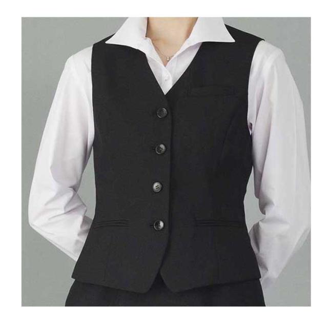 事務服 制服 フォーク ヌーヴォ ベスト FV35950 FOLK nuovo 大きいサイズ19号・21号・23号_1