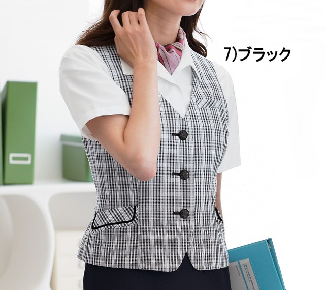 事務服 制服 セレクトステージベスト　SS640V神馬本店 事務服_1