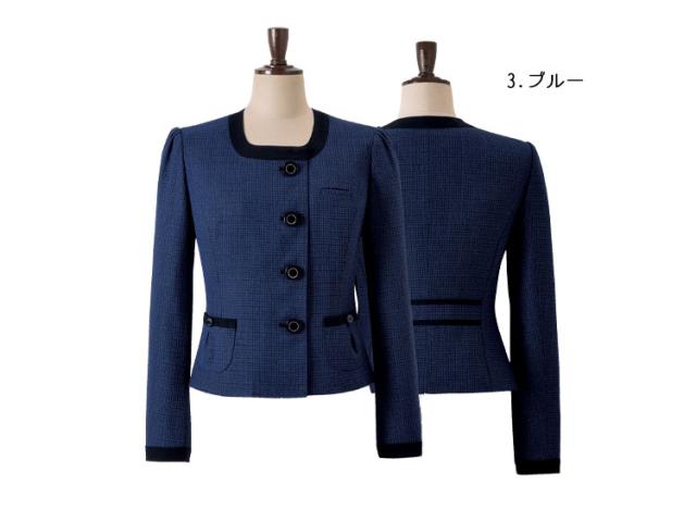 事務服 制服 en joie アンジョア ジャケット 81730 大きいサイズ17号・19号_1