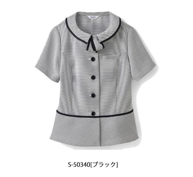 セロリー selery オーバーブラウス(リボン取外し可) S-50340 S-50341_1