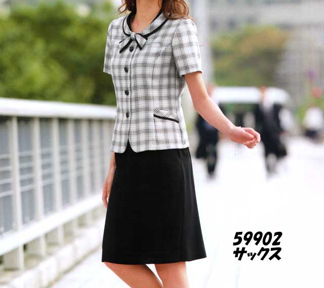 事務服 制服 SELERY(セロリー)オーバーブラウス　S-59902大きいサイズ17号・19号