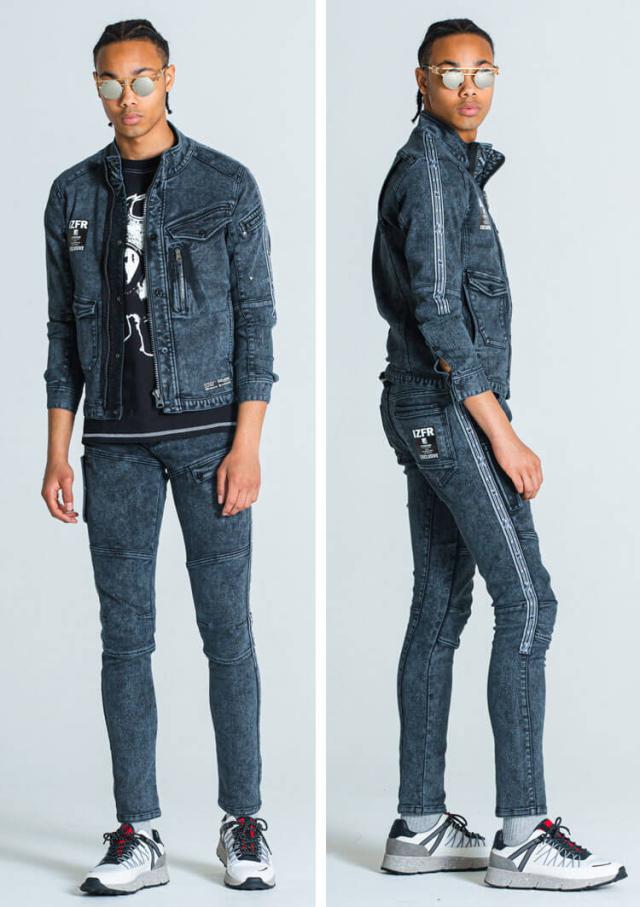 送料無料 在庫処分 アイズフロンティア ストレッチ3Dデニムワーク