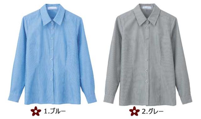 事務服 制服 セレクトステージ 神馬本店 長袖ブラウス SA081B サイズ17号・19号_1