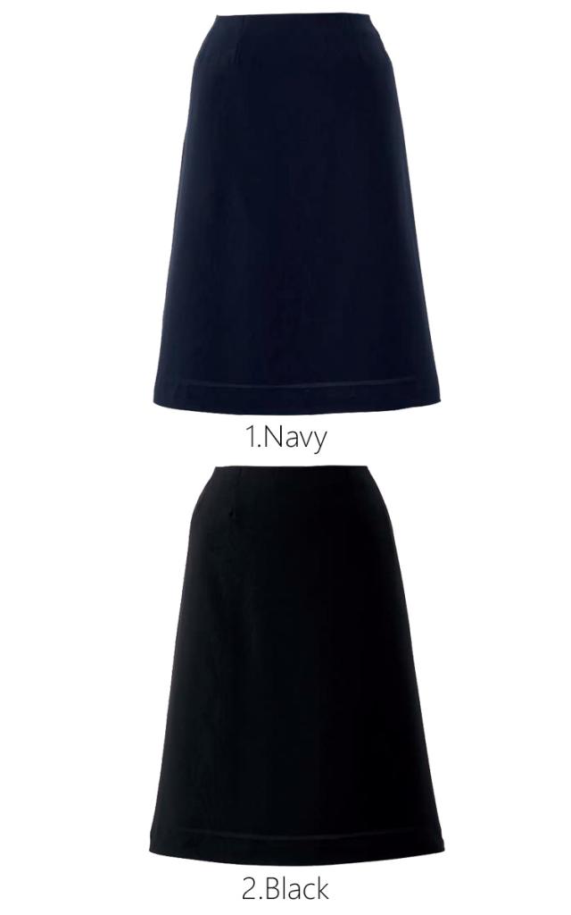 おもてなし 受付 制服 en joie アンジョア Aラインスカート(58cm丈