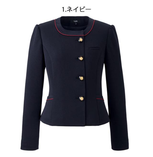 オフィス 接客 事務服 制服 en joie アンジョア ジャケット 81755   プレシャスラインシリーズ_1
