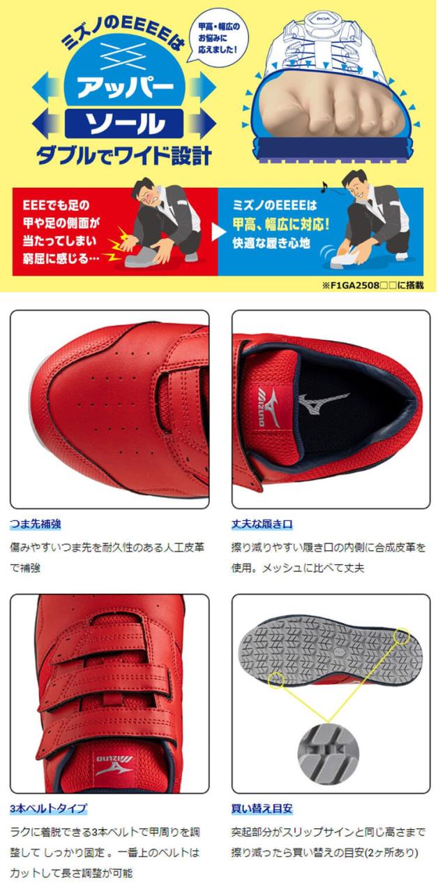 [即日発送]安全靴 ミズノ mizuno プロテクティブスニーカー F1GA2508 オールマイティ LSII 21L WIDE ローカット