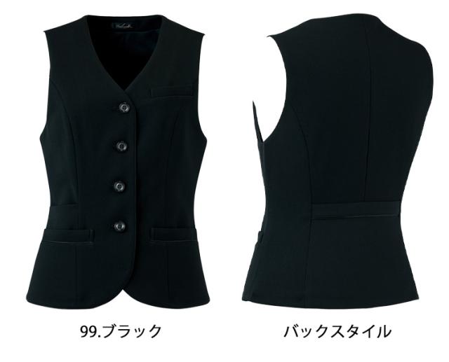 事務服 制服 pieds ピエ aitoz ベスト HCV8600 大きいサイズ21号・23号_2
