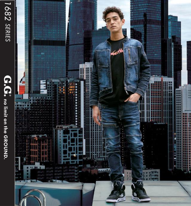 作業服 桑和 SOWA 長袖デニムブルゾン(児島加工) 1682-20 G.GROUND