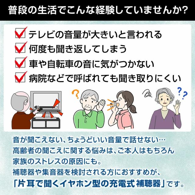 特典 かんたんご使用ガイド付 返品OK【充電式 補聴器】 ハッキリさんプロ 片耳 SLI-HAP01 ACアダプター付 耳穴式 耳あな型 高齢者 左右各々5段階の音量調節 軽量 小型 おすすめ サイエル 軽度難聴向け メーカー SaiEL 片耳用