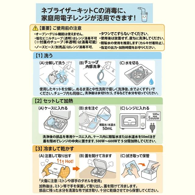 コンプレッサー式（ジェット式）ネブライザーミリコンCube 新鋭工業