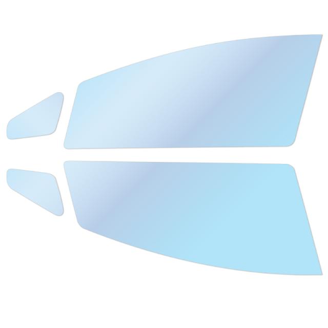 オーロラフィルム (ピュアゴースト88) 遮熱フィルム 透過率88％ トヨタ プリウス (ZVW30) カット済みカーフィルム フロントドアセット オーロラタイプ ゴーストタイプ ホログラフィック カメレオンフィルムの通販は