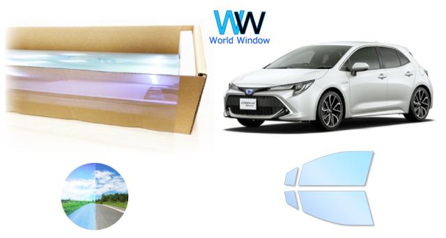 オーロラフィルム (ピュアゴースト88) 遮熱フィルム 透過率88％ トヨタ カローラスポーツ (E210系 NRE210H/NRE214H/ZWE211H/ZWE213H) カット済みカーフィルム フロントドアセット オーロラタイプ ゴーストタイプ ホログラフィック カメレオンフィルムの通販は