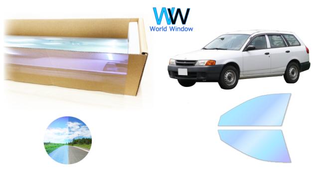 オーロラフィルム (ピュアゴースト88) 遮熱フィルム 透過率88％ ニッサン ADバン (VY11/VHNY11/VFY11/VEY11/VENY11/VGY11) カット済みカーフィルム フロントドアセット オーロラタイプ ゴーストタイプ ホログラフィック カメレオンフィルムの通販は