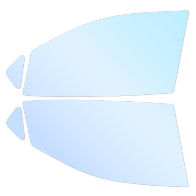 オーロラフィルム (ピュアゴースト88) 遮熱フィルム 透過率90％ ニッサン エルグランド (PE52 ) カット済みカーフィルム フロントドアセット オーロラタイプ ゴーストタイプ ホログラフィック カメレオンフィルムの通販は