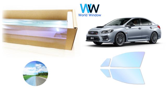 オーロラフィルム (ピュアゴースト88) 遮熱フィルム 透過率90％ スバル WRX S4 (VAG/VAB) カット済みカーフィルム フロントドアセット オーロラタイプ ゴーストタイプ ホログラフィック カメレオンフィルムの通販は