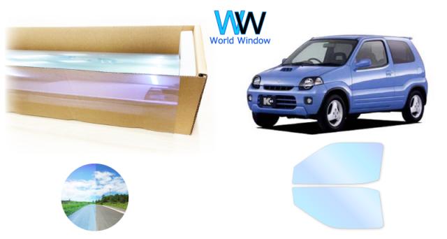 オーロラフィルム (ピュアゴースト88) 遮熱フィルム 透過率90％ スズキ ｋｅｉ 3ドア (HN11S/HN21S) カット済みカーフィルム フロントドアセット オーロラタイプ ゴーストタイプ ホログラフィック カメレオンフィルムの通販は 12,480円