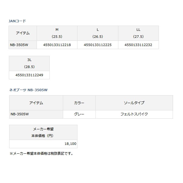 ダイワ ネオブーツ NB-3505W グレー LLサイズの通販はau PAY