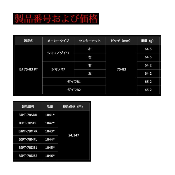 リブレ(LIVRE) 10469 BJ 75-83 PT ダイワ (B2) チタン ブルー