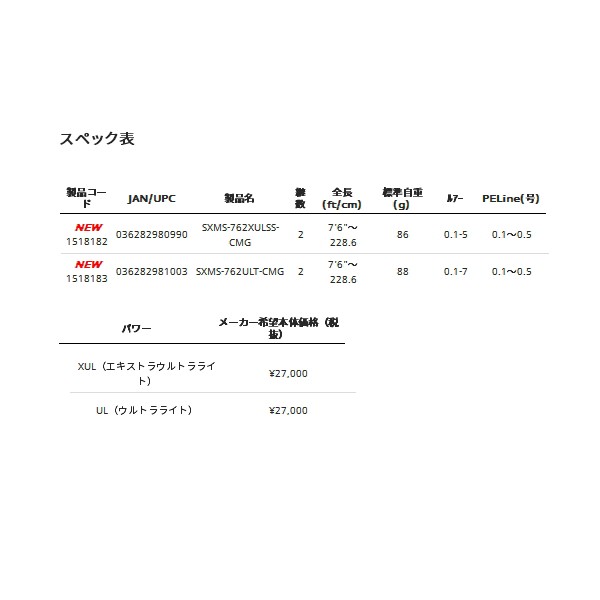 年2月新商品 アブガルシア ソルティーステージ Kr X メバルカスタム Sxms 762xulss Cmg 仕舞寸法 116 9cm 2月発売の通販はau Pay マーケット 総合釣具販売フーガショップ2