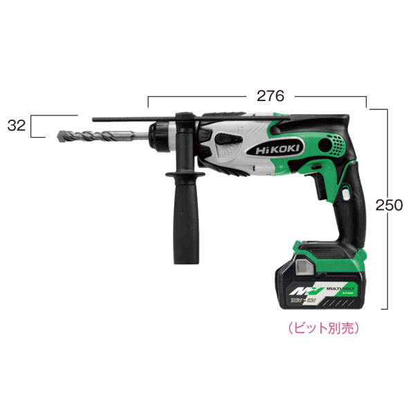 HiKOKI-ハイコーキ(旧:日立工機)18V5.0AhロータリハンマドリルDH18DSL(2LXPK)【日本全国送料無料】【代引き発送不可】【ポイント消化にどうぞ】オフィスに工場に職人さんにDIY女子に