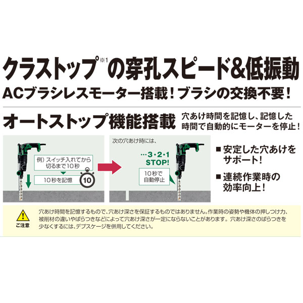 HiKOKI-ハイコーキ(旧:日立工機)ロータリハンマドリルDH28PEC【日本全国送料無料】【代引き発送不可】【ポイント消化にどうぞ】オフィスに工場に職人さんにDIY女子に_2