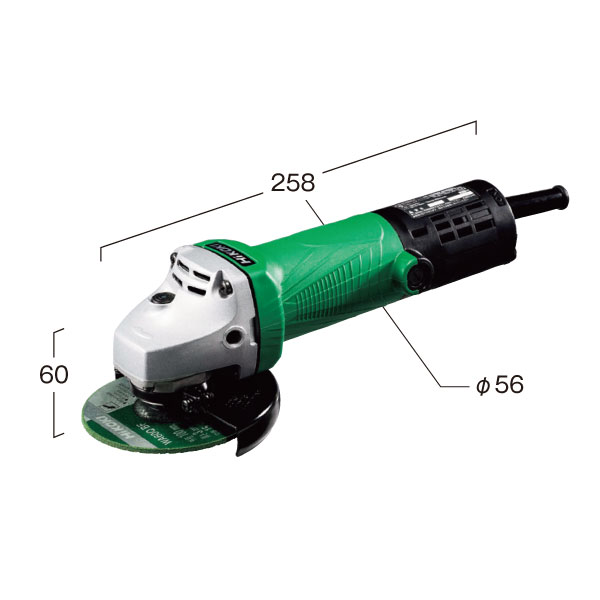 HiKOKI-ハイコーキ(旧:日立工機)電気ディスクグラインダG10SP4(SS)【日本全国送料無料】【代引き発送不可】【ポイント消化にどうぞ】オフィスに工場に職人さんにDIY女子に