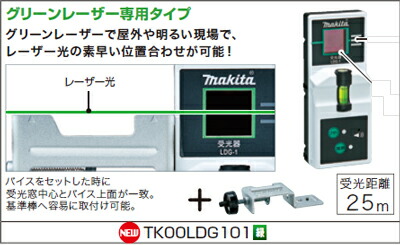 [税込新品]マキタ墨出しTK00LDG101受光器セット 受光器&amp;バイス 基準棒取付用【ポイント消化にどうぞ】 マキタ 電源コードタイプオフィスに工場に職人さんにDIY女子に