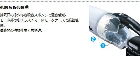 マキタ充電式クリーナー(掃除機)CL282FDZW 本体のみ リチウムイオン18V