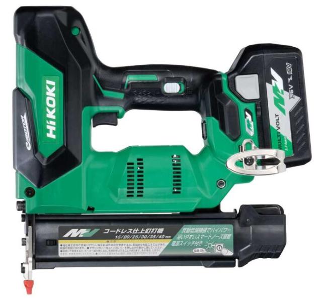 HiKOKI-ハイコーキ(旧:日立工機)マルチボルト(36V)コードレス仕上釘打機 NT3640DA(NNK) 本体ケースのみ(バッテリ、充電器別売り)【日本全国送料無料】【代引き発送不可】【ポイント消化にどうぞ】 ゴールド ブラック 防滴・防水 防塵 ハイコーキ(旧:日立工機)