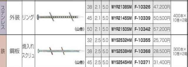 （純正） [税込新品]マキタ エア タッカー用 ワイヤ釘 WYR2150SM F-10342 エア釘 ワイヤー釘【ポイント消化にどうぞ】 マキタオフィスに工場に職人さんにDIY女子にの通販は 51,800円