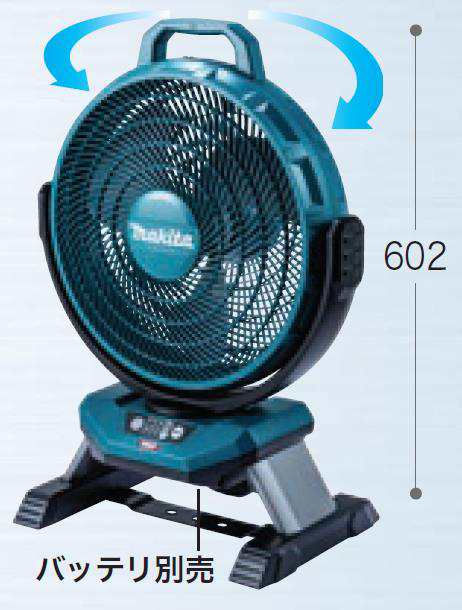スズシーイ低騒音化と風速向上を実現した(電池でも使える扇風機)マキタ充電式産業扇CF301DZ本体のみ(マキタの14.4V,18Vバッテリーが使えます。)【ポイント消化にどうぞ】 リビング型 マキタオフィスに工場に職人さんにDIY女子のお母さんにの通販は
