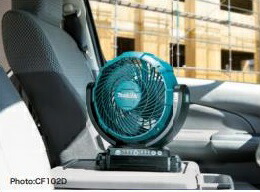 スズシーイ(電池でも使える扇風機)マキタ小型充電式ファンCF100DZ本体のみ(マキタの10.8Vスライド式が使えます。)(三脚はオプションです。)【ポイント消化にどうぞ】オフィスに工場に職人さんにDIY女子にの通販は 6,708円