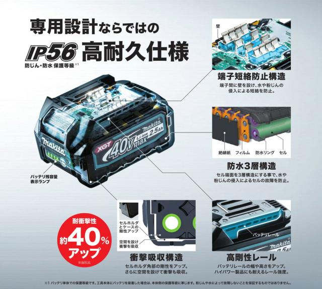 純正)マキタ[makita] リチウムイオンバッテリ BL4040 直流40V 4.0Ah 