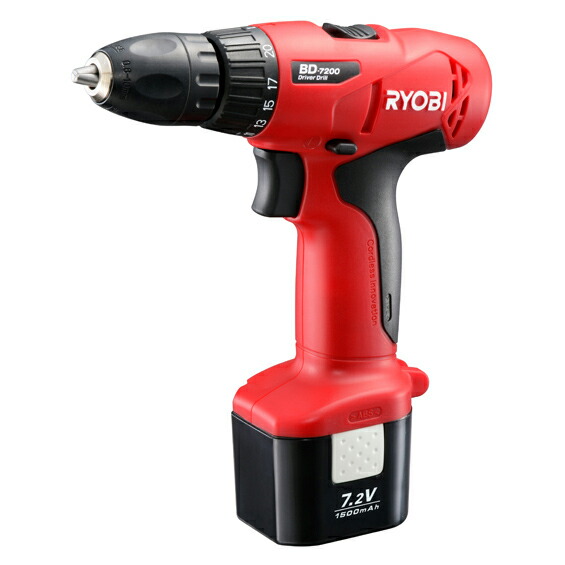 [新品税込] RYOBI/リョービ(京セラ) ドライバドリル BD-7200 電池パック(7.2V、1【ポイント消化にどうぞ】】 リョービ(京セラ)オフィスに工場に職人さんにDIY女子に