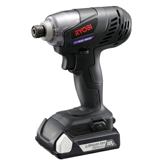 [新品税込] RYOBI/リョービ(京セラ) インパクトドライバ BID-1805 電池パック(18V、1【日本全国送料無料】【代引き発送不可】【ポイント消化にどうぞ】】 リョービ(京セラ)オフィスに工場に職人さんにDIY女子に