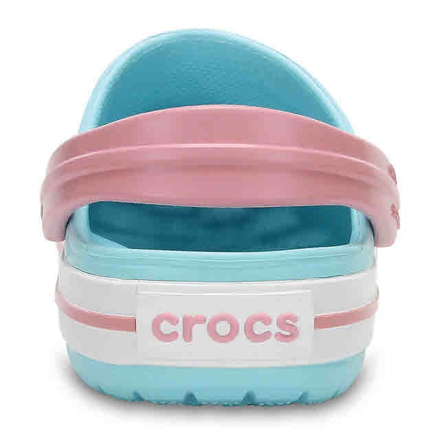 crocs pink and blue