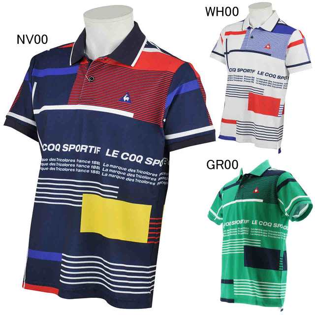 ルコックゴルフ ゴルフウェア ポロシャツ メンズ スクランブルタイポptポロシャツ Le Coq Golf Qgmpja01の通販はau Pay マーケット Sportsman Jp Wowma 店