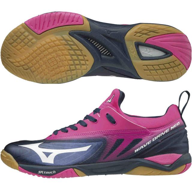 ミズノ 卓球 卓球シューズ ウエーブドライブ Neo ネイビー ホワイト ピンク Mizuno 81gaの通販はau Pay マーケット Sportsman Jp Wowma 店
