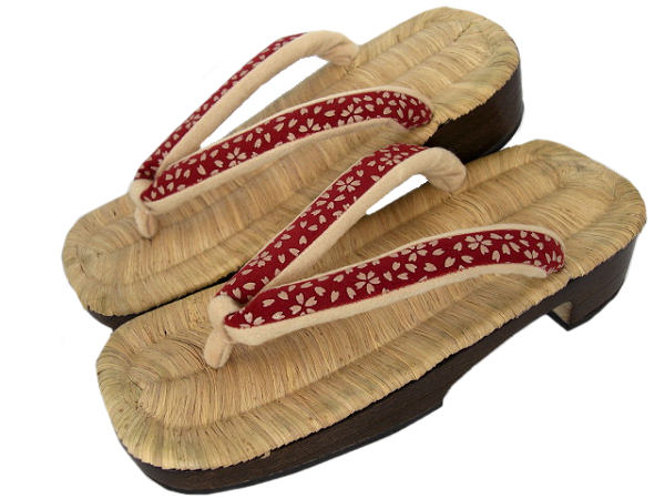 着物美人 送料無料 下駄 女性用 日本産 天然 竹皮 手編み 桐下駄 浴衣 着物用 履物 M F 22.5 23 23.5 24cm【 ワイン 白 桜 鼻緒】D475013の通販は 9,900円