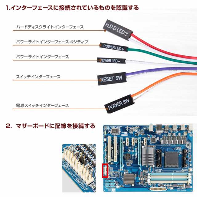 Pc電源代替えボタン Pcケース 電源ボタン リセットボタン 移動可能 ボタン 代替スイッチ K07 定形外郵便 の通販はau Pay マーケット 直販ワールドマーケット