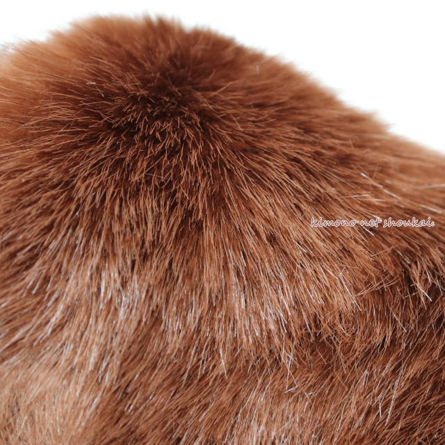 超美品 ショール　SAGA FOX フォックス　リアルファー　茶色　ブラウン SAGA FOX 日本製 サガ フォックス マフラー 豪華 ストール 全14色