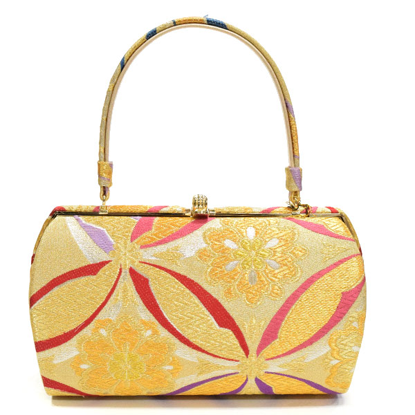 日本製 紗織謹製 振袖用 草履バッグセット（紗織 Ｌサイズ モダン七宝/シャンパンゴールド台 14547）送料無料 成人式 フォーマル パールトーン ぞうりバック 結婚式 礼装の通販は