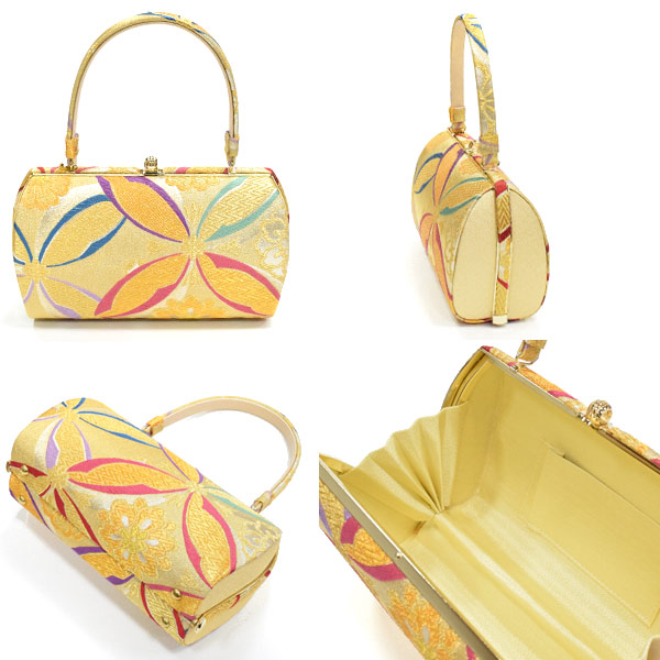 日本製 紗織謹製 振袖用 草履バッグセット（紗織 Ｌサイズ モダン七宝/シャンパンゴールド台 14547）送料無料 成人式 フォーマル パールトーン ぞうりバック 結婚式 礼装の通販は