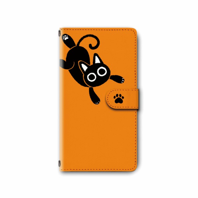 手帳型 スマホカバー スマホケース Xperia対応 猫 ねこ 黒猫 キャラクター 肉球 足跡 全種類 Dc 347の通販はau Pay マーケット プリスマ スマホケース専門店