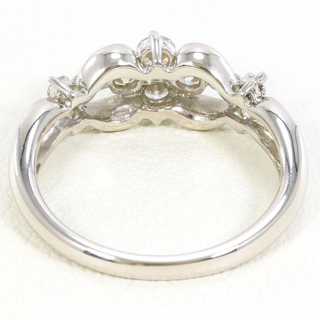PT900 プラチナ リング・指輪 11号 ダイヤ 0.50ct 総重量約4.7g 中古ジュエリー