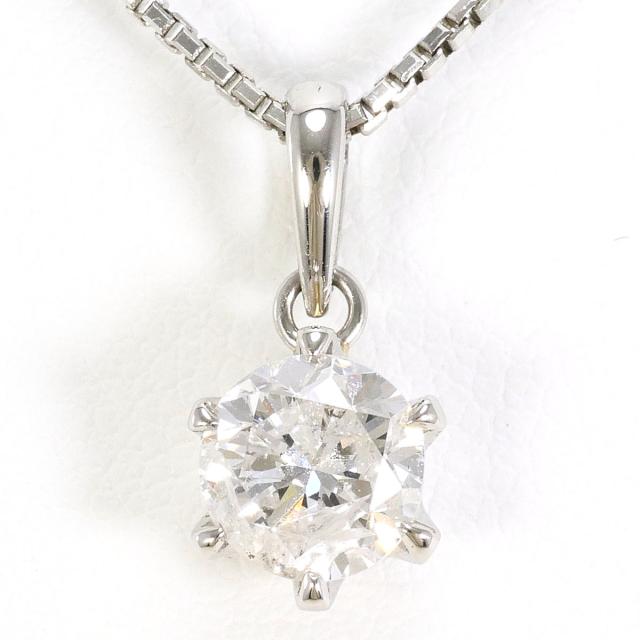 PT900 プラチナ PT850 プラチナ ネックレス ダイヤ 1.216ct 鑑別書 総重量約5.1g 約40cm 中古ジュエリー