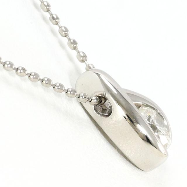PT900 プラチナ PT850 プラチナ ネックレス ダイヤ 0.327ct I1 鑑定書 総重量約3.2g 約41cm 中古ジュエリー_1