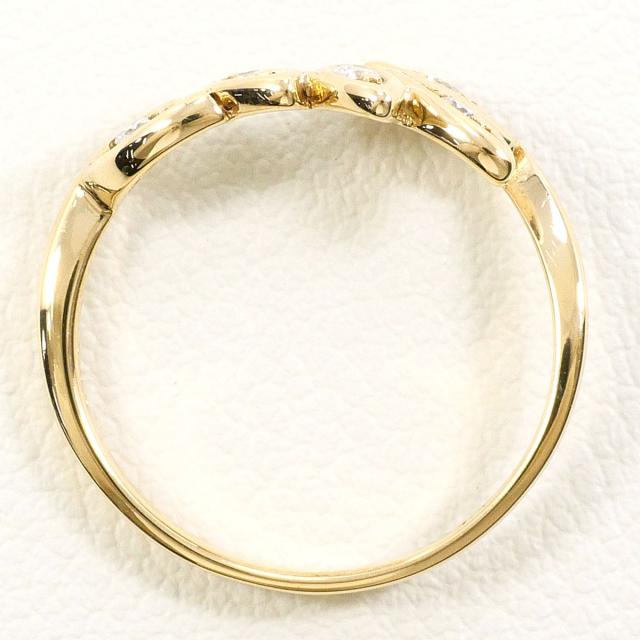 K9 9金 YG イエローゴールド リング・指輪 6.5号 ダイヤ 0.08ct 総重量